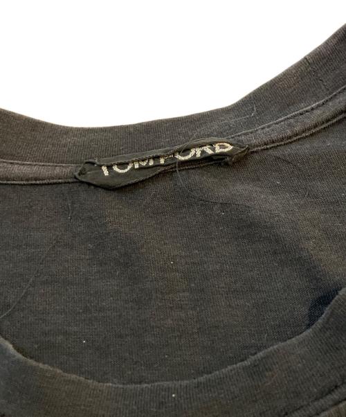 TOM FORD（トムフォード）TOM FORD (トムフォード) 刺繍ロゴTシャツ ブラック サイズ:46の古着・服飾アイテム