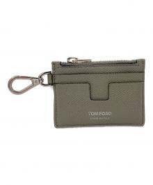 TOM FORD（トムフォード）の古着「ネックストラップ付きカードケース　Y0310P-018-AAR」｜グレー