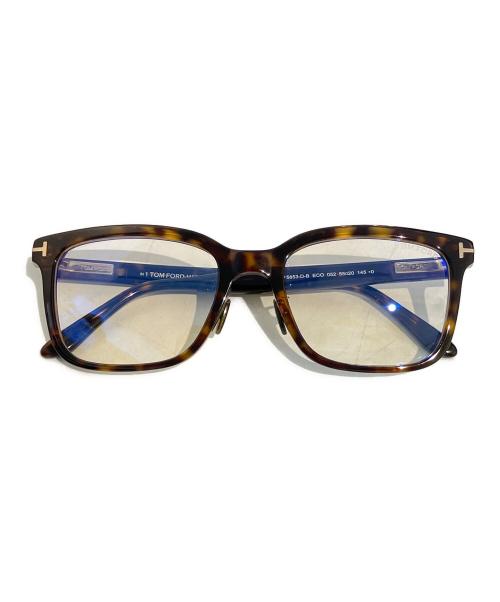 TOM FORD（トムフォード）TOM FORD (トムフォード) 眼鏡　TF5853-D-B ブラウン×シルバー サイズ:55□20 145の古着・服飾アイテム
