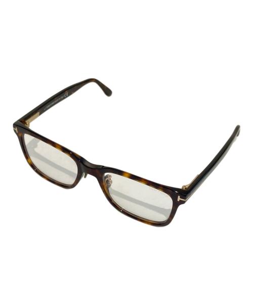 TOM FORD（トムフォード）TOM FORD (トムフォード) 眼鏡　TF5853-D-B ブラウン×シルバー サイズ:55□20 145の古着・服飾アイテム