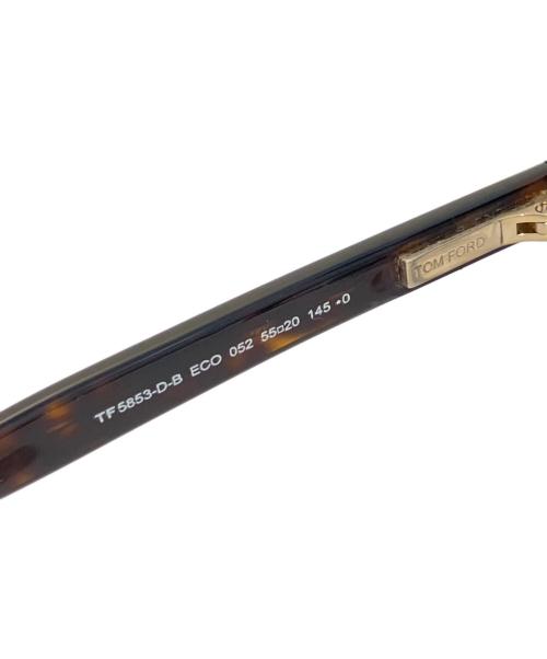 TOM FORD（トムフォード）TOM FORD (トムフォード) 眼鏡　TF5853-D-B ブラウン×シルバー サイズ:55□20 145の古着・服飾アイテム