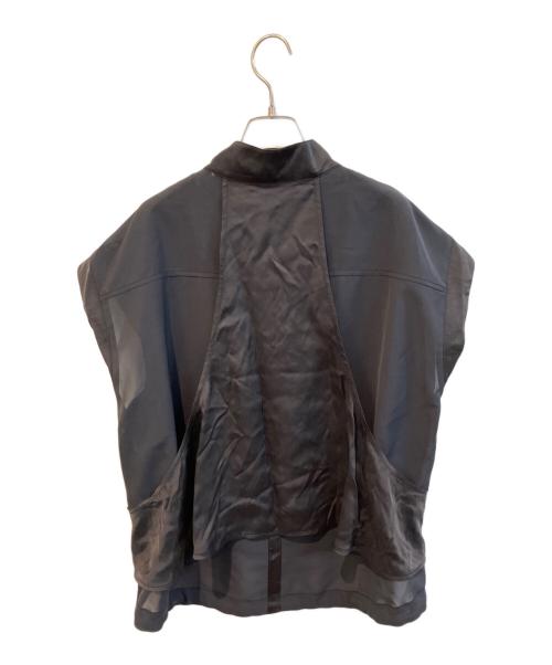 TRUNK HIROKO KOSHINO（トランク ヒロコ コシノ）TRUNK HIROKO KOSHINO (トランク ヒロコ コシノ) バックフレアジョイントデザインベスト　RSDGD-09470 ブラック サイズ:38 未使用品の古着・服飾アイテム