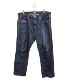 stussy（ステューシー）の古着「バックプリントデニムパンツ」｜インディゴ