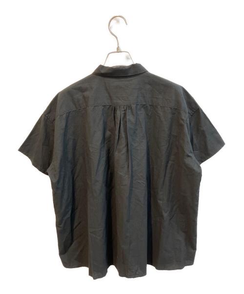 HUIS.（ハウス）HUIS. (ハウス) ゆるふわコットン半袖ギャザーワイドブラウス　U111-5440-09 ブラック サイズ:Fの古着・服飾アイテム