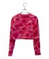 A BATHING APE (アベイシングエイプ) クロップドカットソー ショッキングピンク サイズ:XS：6000円
