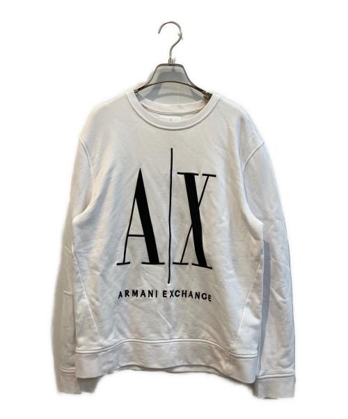 ARMANI EXCHANGE（アルマーニ エクスチェンジ）ARMANI EXCHANGE (アルマーニ エクスチェンジ) スウェット ホワイト サイズ:Sの古着・服飾アイテム