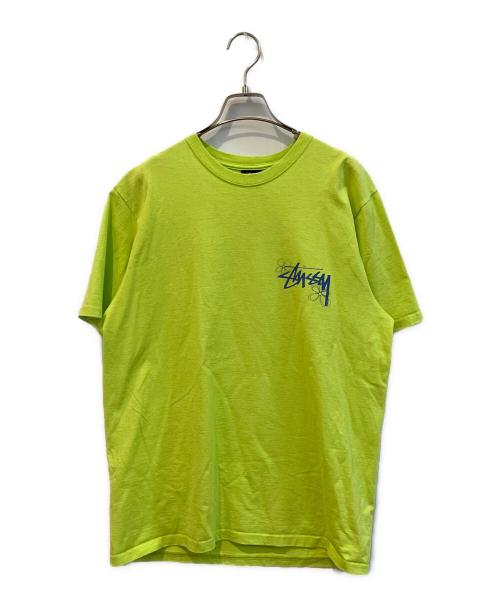 stussy（ステューシー）stussy (ステューシー) SUMMER LB TEE 黄緑 サイズ:Mの古着・服飾アイテム