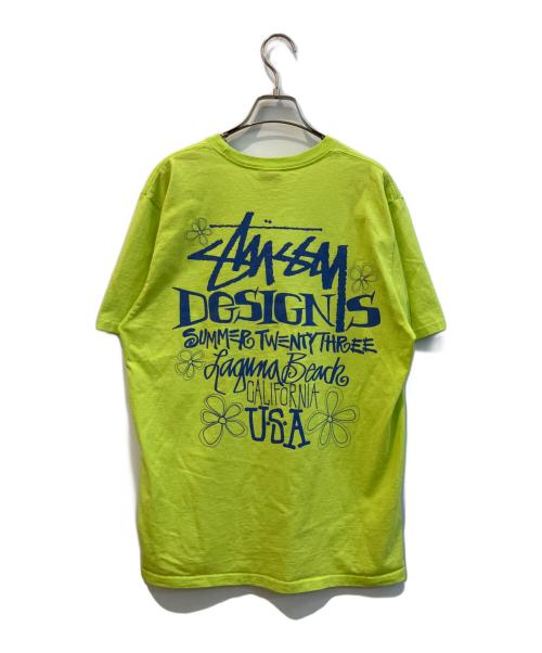 stussy（ステューシー）stussy (ステューシー) SUMMER LB TEE 黄緑 サイズ:Mの古着・服飾アイテム