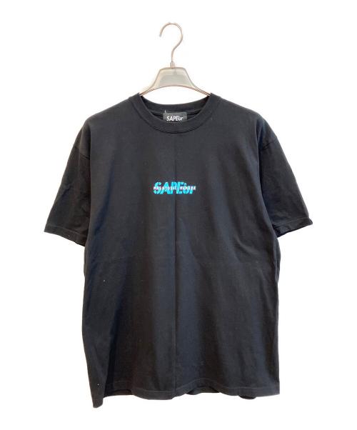 SAPEur（サプール）SAPEur (サプール) プリントTシャツ ブラック サイズ:表記なしの古着・服飾アイテム