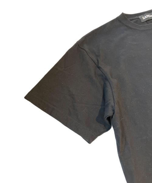 SAPEur（サプール）SAPEur (サプール) プリントTシャツ ブラック サイズ:表記なしの古着・服飾アイテム