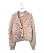 THE TOEザ・トゥー）の古着「Westminster shaggy cardigan TT24509132」｜ピンク