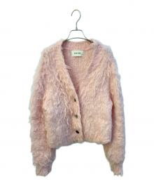 THE TOE（ザ・トゥー）の古着「Westminster shaggy cardigan TT24509132」｜ピンク