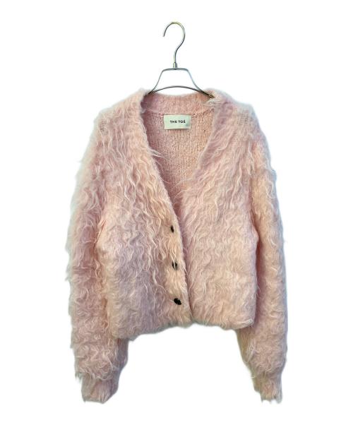 THE TOE（ザ・トゥー）THE TOE (ザ・トゥー) Westminster shaggy cardigan TT24509132 ピンク サイズ:Sの古着・服飾アイテム