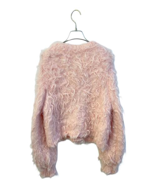 THE TOE（ザ・トゥー）THE TOE (ザ・トゥー) Westminster shaggy cardigan TT24509132 ピンク サイズ:Sの古着・服飾アイテム