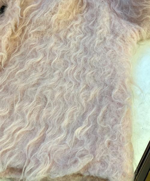 THE TOE（ザ・トゥー）THE TOE (ザ・トゥー) Westminster shaggy cardigan TT24509132 ピンク サイズ:Sの古着・服飾アイテム
