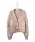 THE TOE（ザ・トゥー）の古着「Westminster shaggy cardigan TT24509132」｜ピンク
