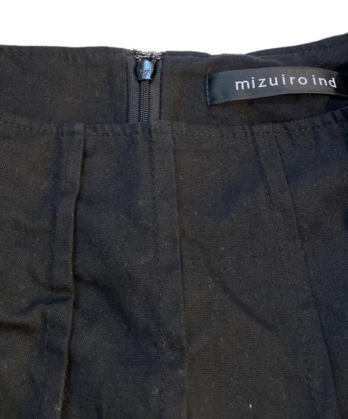 mizuiro-ind（ミズイロインド）mizuiro-ind (ミズイロインド) コットンタックスカート ブラック サイズ:2の古着・服飾アイテム