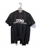 CDGシーディージー）の古着「短冊Tシャツ」｜ブラック