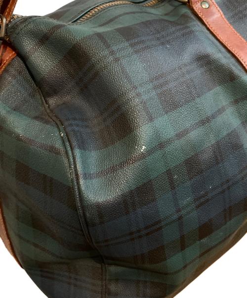 POLO RALPH LAUREN（ポロ・ラルフローレン）POLO RALPH LAUREN (ポロ・ラルフローレン) レザーボストンバッグ グリーンの古着・服飾アイテム