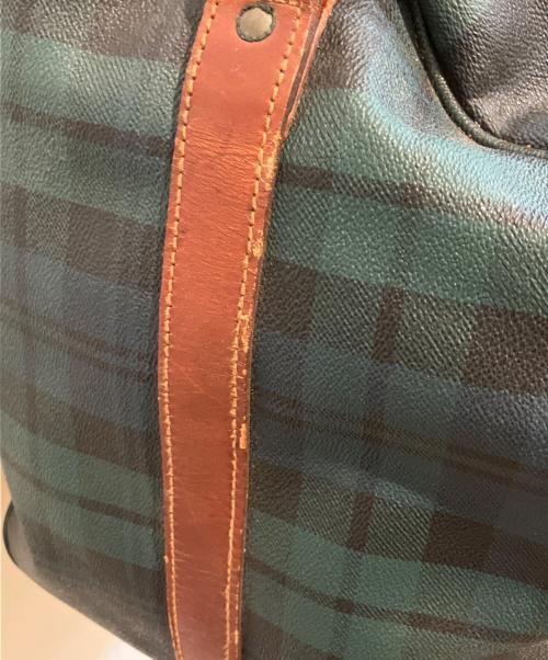 POLO RALPH LAUREN（ポロ・ラルフローレン）POLO RALPH LAUREN (ポロ・ラルフローレン) レザーボストンバッグ グリーンの古着・服飾アイテム