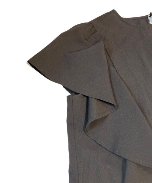 JOURNAL STANDARD relume（ジャーナルスタンダード レリューム）JOURNAL STANDARD relume (ジャーナルスタンダード レリューム) ラミーボイルクロスラッフルブラウス ブラック サイズ:FREE 未使用品の古着・服飾アイテム