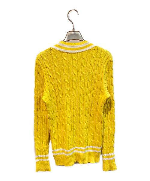 LAUREN RALPH LAUREN（ローレン ラルフ ローレン）LAUREN RALPH LAUREN (ローレン ラルフ ローレン) チルデンセーター イエロー サイズ:Sの古着・服飾アイテム