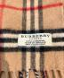 中古・古着 BURBERRY LONDON (バーバリーロンドン) ノバチェックフリンジマフラー ブラウン：5000円