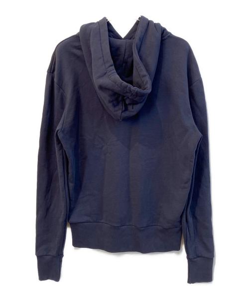 maison kitsune（メゾンキツネ）MAISON KITSUNE (メゾンキツネ) HOODIE DOUBLE FOX HEAD PATCH ネイビー サイズ:XSの古着・服飾アイテム