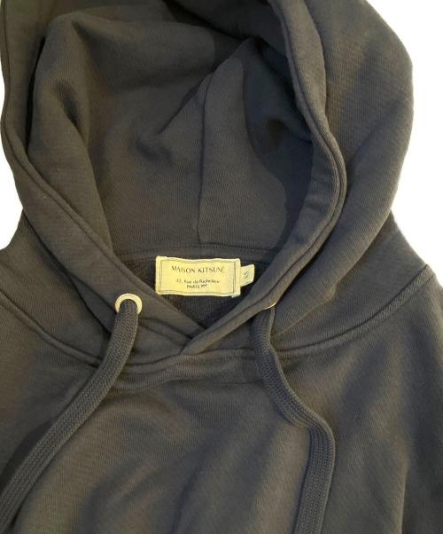 maison kitsune（メゾンキツネ）MAISON KITSUNE (メゾンキツネ) HOODIE DOUBLE FOX HEAD PATCH ネイビー サイズ:XSの古着・服飾アイテム