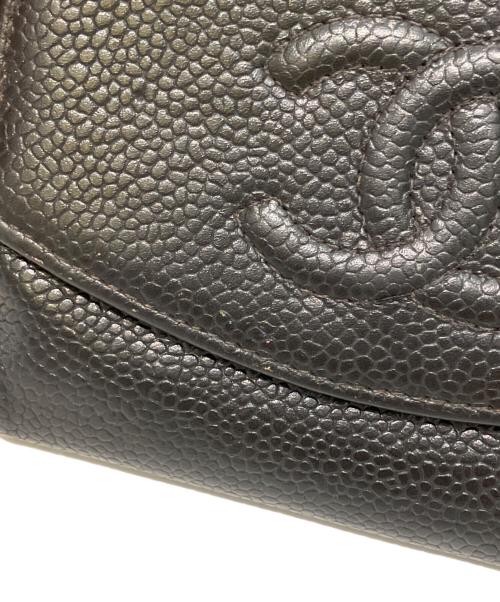 CHANEL（シャネル）CHANEL (シャネル) 2つ折り財布 ブラックの古着・服飾アイテム