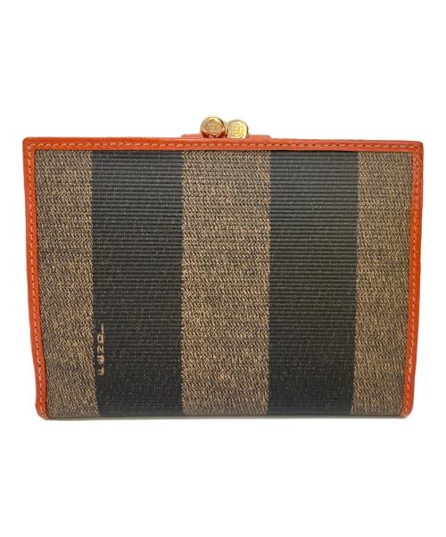 FENDI（フェンディ）FENDI (フェンディ) 2つ折り財布 ブラウンの古着・服飾アイテム
