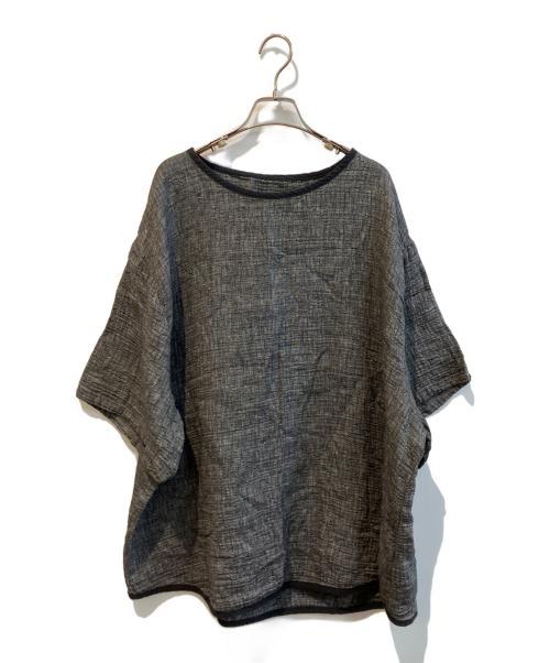 Porter Classic（ポータークラシック）Porter Classic (ポータークラシック) Sashiko Linen Premium T-Shirt　PC-049-1268 グレー サイズ:4の古着・服飾アイテム