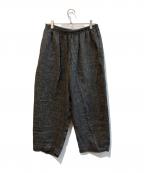 Porter Classicポータークラシック）の古着「SASHIKO LINEN PEACE PANTS」｜グレー