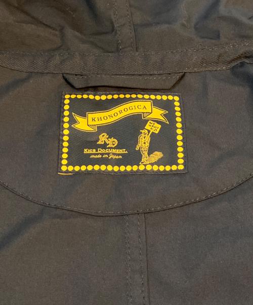 KICS DOCUMENT.（キクスドキュメント）KICS DOCUMENT. (キクスドキュメント) T/C POPLIN HOODED COAT　05-2001-1003-15 ブラック サイズ:5の古着・服飾アイテム