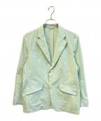 KICS DOCUMENT.キクスドキュメント）の古着「テーラードジャケット/T/C Chambray 2B Jacket　03-2301-1001」｜グリーン