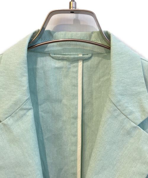 KICS DOCUMENT.（キクスドキュメント）KICS DOCUMENT. (キクスドキュメント) テーラードジャケット/T/C Chambray 2B Jacket　03-2301-1001 グリーン サイズ:5の古着・服飾アイテム