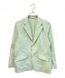 KICS DOCUMENT.（キクスドキュメント）の古着「テーラードジャケット/T/C Chambray 2B Jacket　03-2301-1001」｜グリーン