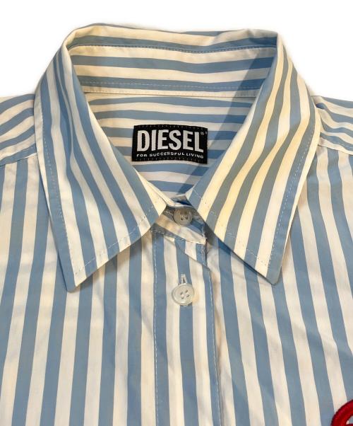 DIESEL（ディーゼル）DIESEL (ディーゼル) ストライプシャツワンピース　A05079 ブルー サイズ:Sの古着・服飾アイテム