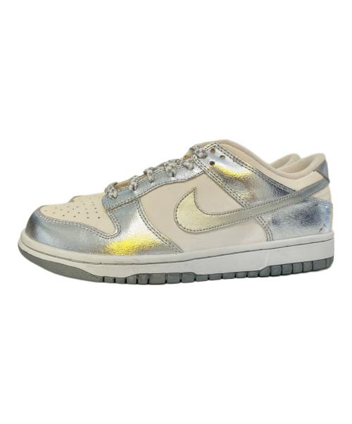 NIKE（ナイキ）NIKE (ナイキ) Nike Dunk Low GS 'White Metallic Silver' 309601-105 シルバー サイズ:25の古着・服飾アイテム