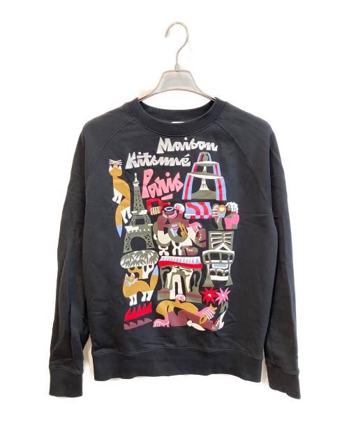 maison kitsune（メゾンキツネ）MAISON KITSUNE (メゾンキツネ) スウェット　JM00320KM0001 ブラック サイズ:Mの古着・服飾アイテム