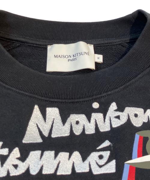 maison kitsune（メゾンキツネ）MAISON KITSUNE (メゾンキツネ) スウェット　JM00320KM0001 ブラック サイズ:Mの古着・服飾アイテム