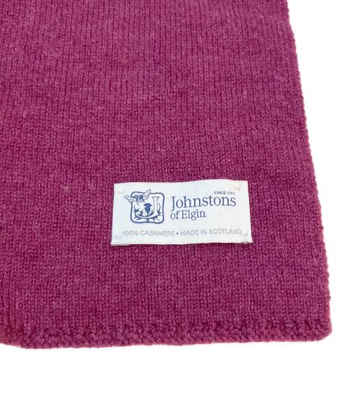 JOHNSTONS OF ELGIN（ジョンストンズ オブ エルガン）JOHNSTONS OF ELGIN (ジョンストンズ オブ エルガン) カシミヤマフラー パープルの古着・服飾アイテム