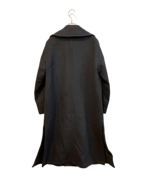 THE RERACS（ザ リラクス）THE RERACS (ザ リラクス) ロングコート/SUPER140's ライトメルトン コート ブラック サイズ:FREEの古着・服飾アイテム