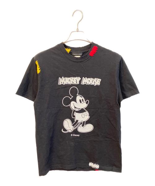 Mastermind JAPAN（マスターマインド ジャパン）Mastermind JAPAN (マスターマインド ジャパン) Disney (ディズニー) ミッキープリントTシャツ ブラック サイズ:Lの古着・服飾アイテム