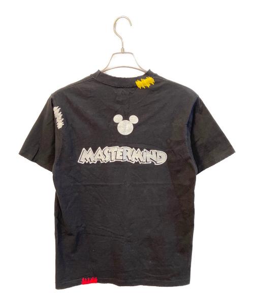 Mastermind JAPAN（マスターマインド ジャパン）Mastermind JAPAN (マスターマインド ジャパン) Disney (ディズニー) ミッキープリントTシャツ ブラック サイズ:Lの古着・服飾アイテム