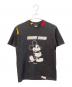 Mastermind JAPAN（マスターマインド ジャパン）の古着「ミッキープリントTシャツ」｜ブラック
