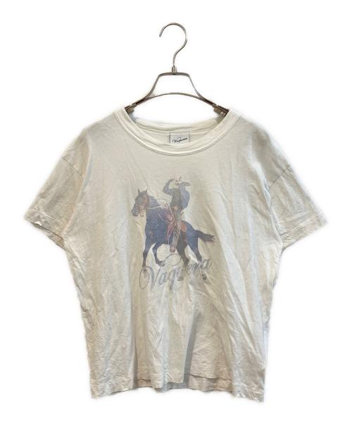 VAQUERA（ヴァケラ）vaquera (ヴァケラ) プリントTシャツ ホワイト サイズ:Lの古着・服飾アイテム