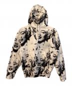 VAQUERAヴァケラ）の古着「Marilyn Hoodie Knit」｜ブラック×ホワイト