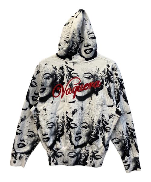 VAQUERA（ヴァケラ）vaquera (ヴァケラ) Marilyn Hoodie Knit ブラック×ホワイト サイズ:Sの古着・服飾アイテム