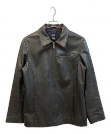 GAP（ギャップ）の古着「レザージャケット」｜ブラック